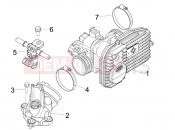 Throttle body - Injector - Induction joint - Piaggio Beverly 300 ie Tourer 2011