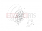 Rear wheel - Piaggio Beverly 300 ie Tourer 2013