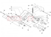 Swinging arm - Piaggio Beverly 300 ie Tourer 2013