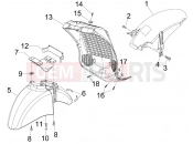 Wheel huosing - Mudguard - Piaggio Beverly 300 ie Tourer 2013