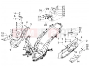 Central cover - Footrests - Piaggio Beverly 400 ie Tourer 2008