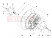 Front wheel - Piaggio Beverly 400 ie Tourer 2008