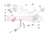 Selectors - Switches - Buttons - Piaggio Beverly 400 ie Tourer 2008