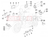 PIAGGIO Beverly 400 ie Tourer Remote control switches - Battery - Horn