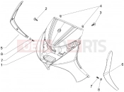 PIAGGIO BV 250 (U.S.A.) Front shield