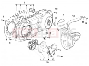 Crankcase cover - Crankcase cooling - Piaggio BV 250 Tourer 2008 (U.S.A.)