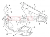 Handlebars coverages - Piaggio BV 250 Tourer 2008 (U.S.A.)