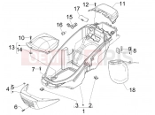 Helmet huosing - Undersaddle - Piaggio BV 250 Tourer 2008 (U.S.A.)