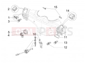 Selectors - Switches - Buttons - Piaggio BV 250 Tourer 2008 (U.S.A.)