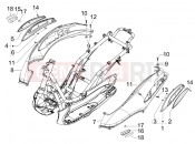Side cover - Spoiler - Piaggio BV 250 Tourer 2008 (U.S.A.)