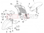 Wheel huosing - Mudguard - Piaggio BV 250 Tourer 2008 (U.S.A.)