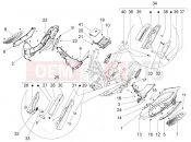 PIAGGIO BV 350 4T 4V ie E3 ( USA / CA ) Central cover - Footrests