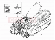 PIAGGIO BV 350 4T 4V ie E3 ( USA / CA ) Engine, assembly