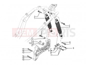 PIAGGIO BV 350 4T 4V ie E3 ( USA / CA ) Rear suspension - Shock absorber/s