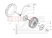 PIAGGIO BV 500 ( USA / CA ) Front wheel