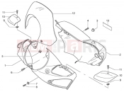 PIAGGIO BV 500 ( USA / CA ) Handlebar coverings