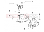 PIAGGIO BV 500 ( USA / CA ) Union pipe-throttle body-injector