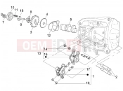 PIAGGIO BV 500 ( USA / CA ) Rocking levers support unit