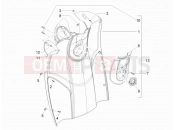 Front glove-box - Knee-guard panel - Piaggio Carnaby 125 2009