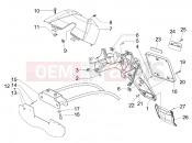 PIAGGIO Carnaby 250 ie Rear cover - Splash guard