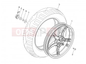 Rear wheel - Piaggio Fly 125 2006