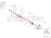 Driven pulley - Piaggio Fly 125 4T/3V ie 2012