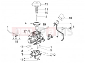 Carburetor's components - Piaggio Fly 150 2009