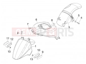 Wheel huosing - Mudguard - Piaggio Fly 150 2009