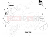 Plates - Emblems - Piaggio Fly 50 2T 2010