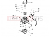PIAGGIO Fly 50 4T Carburetor's components