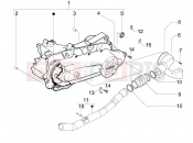 Crankcase cover - Crankcase cooling - Piaggio Fly 50 4T 2009