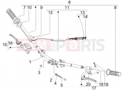 Handlebars - Master cil. - Piaggio Fly 50 4T 2009
