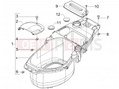 Helmet huosing - Undersaddle - Piaggio Fly 50 4T 2009