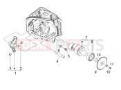 Rocking levers support unit - Piaggio Fly 50 4T 2009