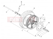 Front wheel - Piaggio Fly 50 4T 2010