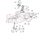 Fuel tank - Piaggio Fly 50 4T 2010
