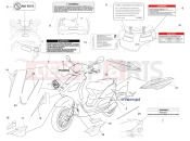 Plates - Emblems - Piaggio Fly 50 4T 2010