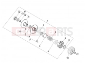 Driven pulley - Piaggio Fly 50 4T 2011