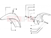 PIAGGIO Free PPTT Front and rear mudguard