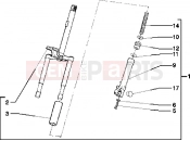 PIAGGIO Free PPTT Steering column