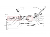 Handlebars component parts - Piaggio Hexagon GT
