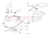 PIAGGIO Hexagon LXT Front mudguard-Rear mudguard