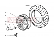PIAGGIO Hexagon LXT Front wheel