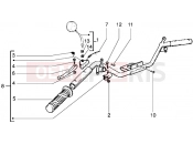 Handlebars component parts - Piaggio Liberty 125