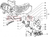 Pump group - Oil pan - Piaggio Liberty 125