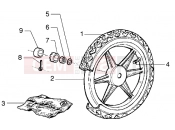 Rear wheel - Piaggio Liberty 125