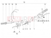 Handlebars - Master cil. - Piaggio Liberty 125 4T 2V 2012