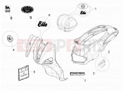 Plates - Emblems - Piaggio Liberty 125 4T 2V 2012