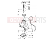 PIAGGIO Liberty 125 La Poste Carburettor