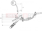 PIAGGIO Liberty 125 La Poste Handlebars component parts